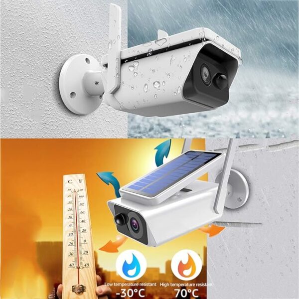 Câmera De Segurança Externa Sem Fio, Energia De Bateria Recarregável Solar WiFi - Image 8
