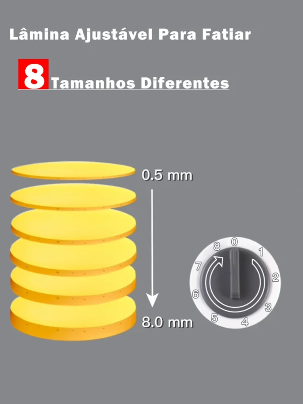 Cortador Multifuncional 5 Funções Plástico Aço Inox Fatiador - Image 4