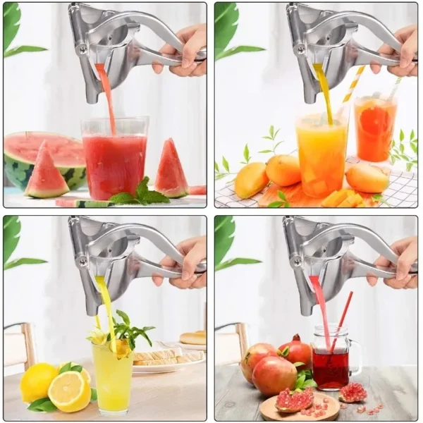 Espremedor manual do suco da liga de alumínio, espremedor de pressão da mão romã laranja limão cana barra, ferramenta de cozinha, 2024 - Image 6