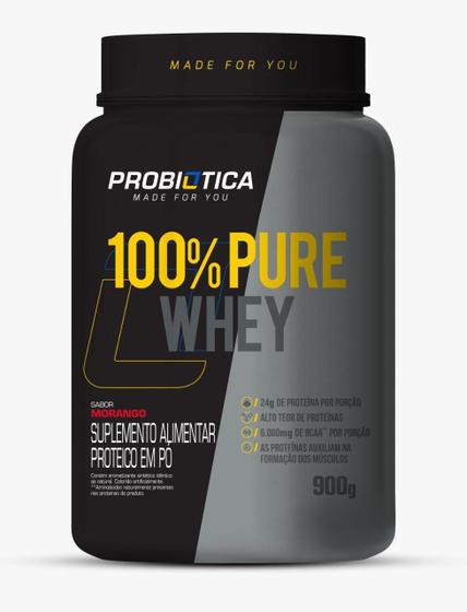 Whey 100% Concentrado Probiotica Pote 900G - Original
