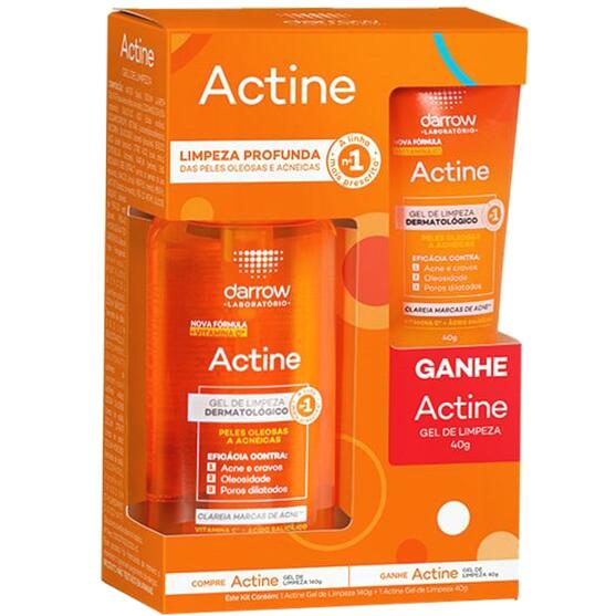Darrow Actine Kit Gel de Limpeza Facial Vitamina C