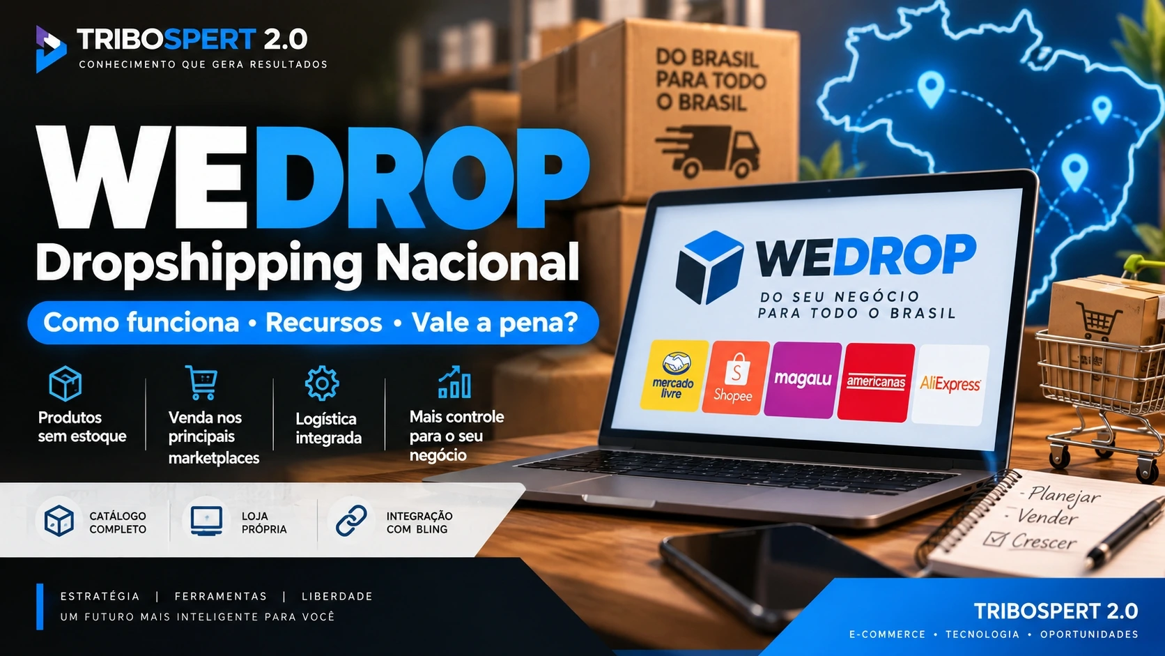 WeDrop: plataforma de dropshipping nacional para vendas em marketplaces e loja própria